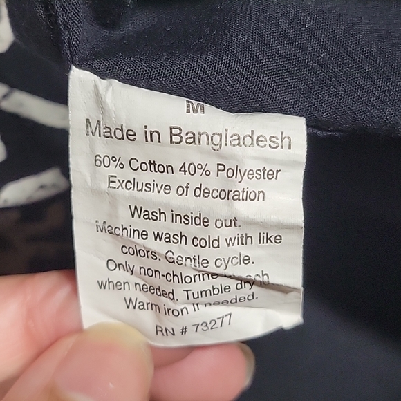 Helix Boys Black Long Sleeve Button down Shirt Size Medium - Picture 8 of 8